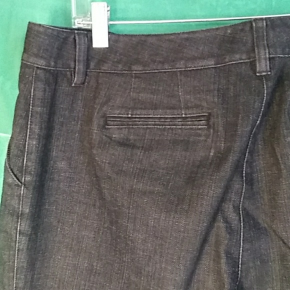 Talbots stretch wide leg black jeans. Size 16. - Picture 5 of 7